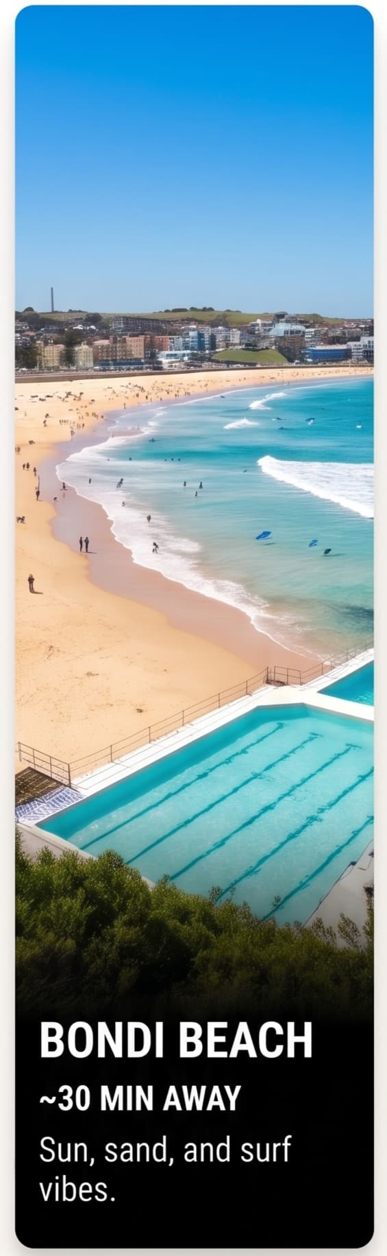 Bondi Beach near Azzurro Hotels