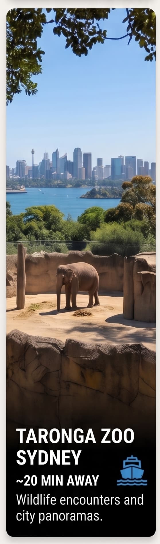 Taronga Zoo Sydney near Azzurro Hotels