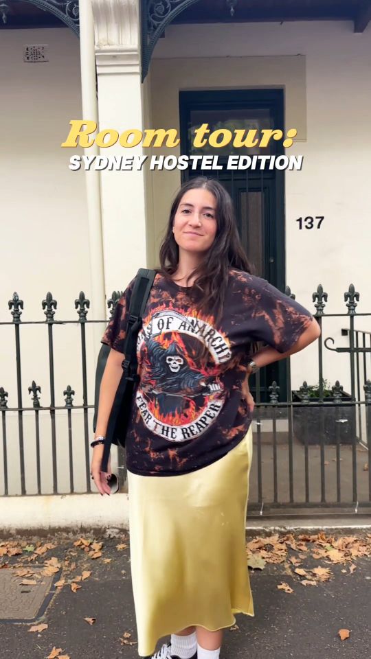 Room tour · Sydney hostel edition